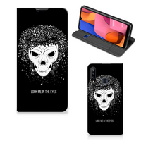 Mobiel BookCase Samsung Galaxy A20s Skull Hair