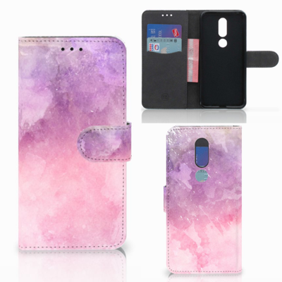 Hoesje Nokia 7.1 Pink Purple Paint
