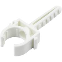 TRU COMPONENTS Bevestigingsklem Insteekbaar 93013c1194 Bundel-Ø (bereik) 16.80 mm (max) Voor steekmontage in muur, Met steekdeuvel Wit 1 stuk(s)