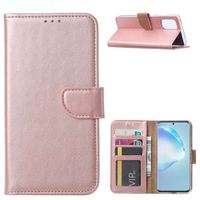 Bookcover Case Samsung Galaxy S20 Ultra Rosekleurig met Pasjeshouder - thumbnail