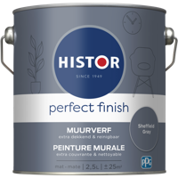 Histor Perfect Finish Muurverf Mat - Sheffield Grey - 2,5 liter - thumbnail