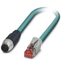 Phoenix Contact 1403492 M12 / RJ45 Netwerkkabel, patchkabel CAT 6A S/FTP 3.00 m Groen Vlambestendig, Snagless 1 stuk(s) - thumbnail