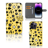 Telefoonhoesje met Naam iPhone 15 Pro Max Punk Geel