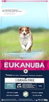 EUKANUBA Graanvrij* premium hondenvoer met lamvlees voor kleine en middelgrote rassen - droogvoer voor volwassen honden, 12 kg