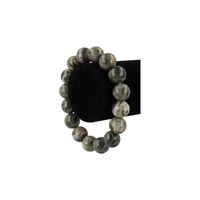 Edelsteen Armband Jade Powerbead Grijs (18 cm) - thumbnail