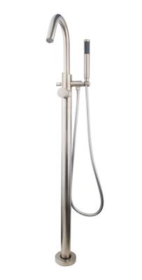 Wiesbaden Caral vrijstaande badmengkraan compleet geb.staal Wiesbaden Caral vrijstaande badmengkraan compleet geb.staal