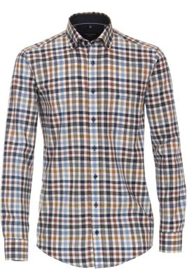 Casa Moda Casual Fit Overhemd blauw, Ruit