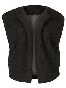 Gilet Teddy Zwart