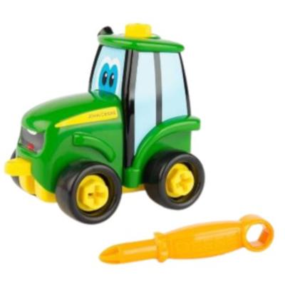 Tomy tractor Buddy Johnny junior 12 cm groen/geel 8-delig Tomy tractor Buddy Johnny junior 12 cm groen/geel 8-delig