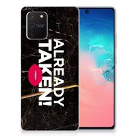 Samsung Galaxy S10 Lite Siliconen hoesje met naam Already Taken Black