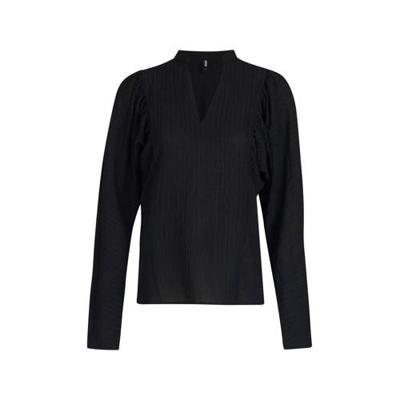 Eksept by Shoeby top Second met textuur zwart