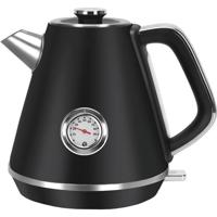 Waterkoker - Aigi Rety - Thermometer - 1.7 Liter - 2200 Watt - Rvs - Zwart/zilver