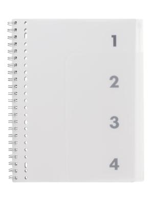 HEMA 4-in-1 Collegeblok A4 Gelinieerd HEMA 4-in-1 Collegeblok A4 Gelinieerd