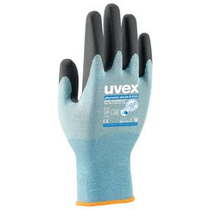 Uvex 6007810 beschermende handschoen Werkplaatshandschoenen Zwart, Blauw Koolstof, Elastaan, Polyamide