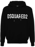 DSQUARED2 hoodie Cool Fit à logo imprimé - Noir