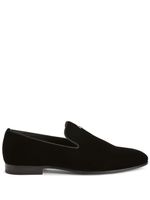 Giuseppe Zanotti mocassins en velours - Noir - thumbnail