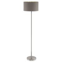 Eglo Vloerlamp Maserlo 38cm metaalgrijs met taupe kap 95172 - thumbnail