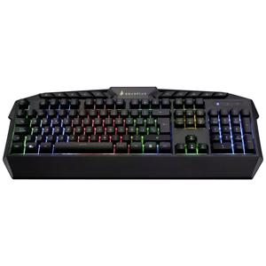 Verbatim SureFire KingPin RGB Gaming Multimedia Keyboard QWERTY Spanish Gaming-toetsenbord Kabelgebonden QWERTY, Spaans Zwart Verlicht