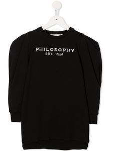 Philosophy Di Lorenzo Serafini Kids sweat à logo brodé - Noir