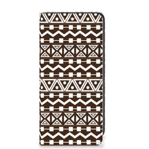 Samsung Galaxy A41 Hoesje met Magneet Aztec Brown