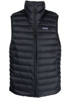 Patagonia gilet matelassé à patch logo - Noir