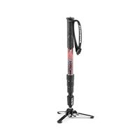 Manfrotto Element MII, dunne en lichte aluminium vloeistofvideomonopod, belastbaar tot 16 kg, opvouwbare vloeistofbasis, 4 secties, draaislot, voor compacte en spiegelreflexcamera's