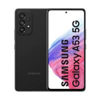 Samsung Galaxy A53 5G Smartphone Android Display Infinity-O FHD+ Super AMOLED 6,5 inch-scherm, 6 GB RAM en 128 GB uitbreidbaar intern geheugen, batterij 5.000 mAh, zwart (Awesome Black) [Italiaanse versie].