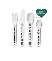 Design Letters - Kids Cutlery - White (20201301WHITE)