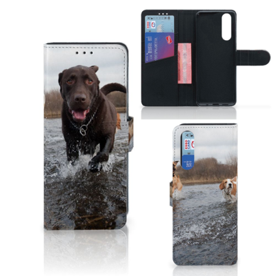 Sony Xperia 5 Telefoonhoesje met Pasjes Honden Labrador