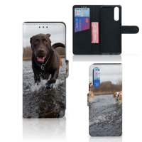 Sony Xperia 5 Telefoonhoesje met Pasjes Honden Labrador