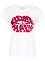 Fleur Du Mal t-shirt Fleur Lips en coton biologique - Blanc