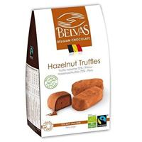 Belgische chocoladetruffels met hazelnoten glutenvrij FAIR TRADE BIO 100 g - BELVAS