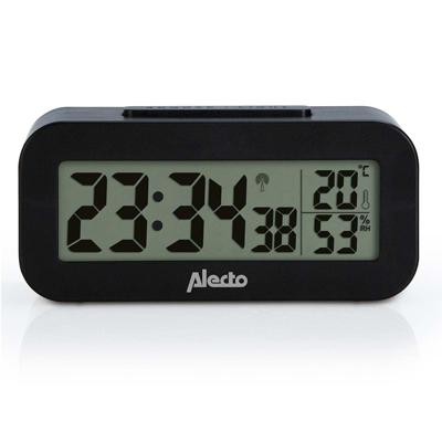 Alecto AK-30 - Digitale wekker met thermometer en hygrometer, zwart Alecto AK-30 - Digitale wekker met thermometer en hygrometer, zwart