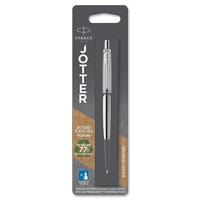 Parker Jotter Balpen | Stainless steel met chromen afwerking | Medium punt | Blauwe inkt