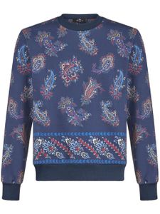 ETRO sweat à imprimé cachemire - Bleu