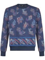 ETRO sweat à imprimé cachemire - Bleu