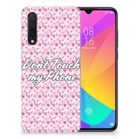 Xiaomi Mi 9 Lite Silicone-hoesje Flowers Pink DTMP - thumbnail