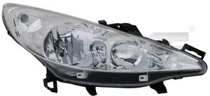 Koplamp TYC, Inbouwplaats: Links, u.a. für Peugeot