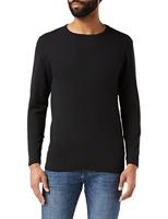 Urban Classics Heren Fitted Stretch L/S T-shirt met lange mouwen, zwart (Black 00007), XXL
