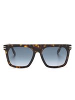 Marc Jacobs Eyewear lunettes de soleil à effet écailles de tortue - Marron