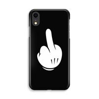 Middle finger black: iPhone XR Volledig Geprint Hoesje