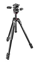 Manfrotto MK290XTA3-3W statief met tas, kop met 3 bewegingen, aluminium met 3 delen, zwart