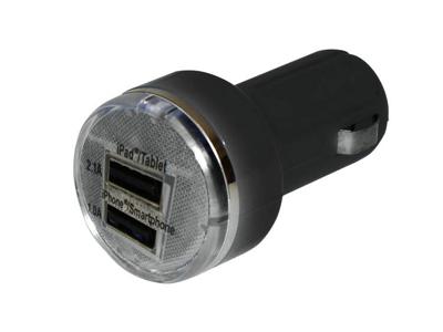 Eufab USB-Ladeadapter USB-laadadapter Stroombelasting (max.): 2.1 A 12 V naar 5 V, 24 V naar 5 V