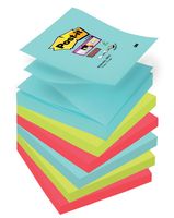 Post-it Super Sticky Z-notes Cosmic, 90 vel, ft 76 x 76 mm, pak van 6 blokken