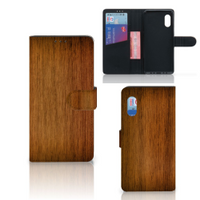 Samsung Xcover Pro Book Style Case Donker Hout