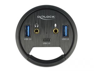 Delock 62794 USB 3.2 Gen 1-hub Zwart