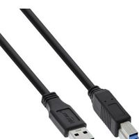 InLine 5m USB 3.0 USB-kabel USB A USB B Zwart - thumbnail