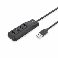 ACT AC6320 interface hub USB 3.2 Gen 1 (3.1 Gen 1) Type-A 5000 Mbit/s Zwart - thumbnail