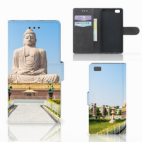 Huawei Ascend P8 Lite Flip Cover Boeddha - thumbnail