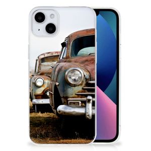 iPhone 15 Plus Siliconen Hoesje met foto Vintage Auto